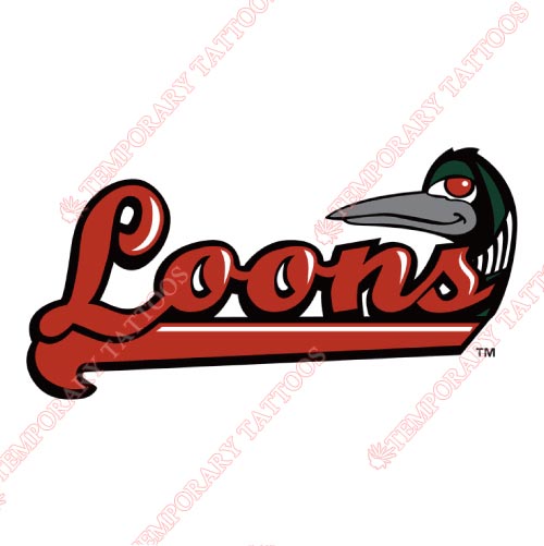 Great Lakes Loons Customize Temporary Tattoos Stickers NO.8104